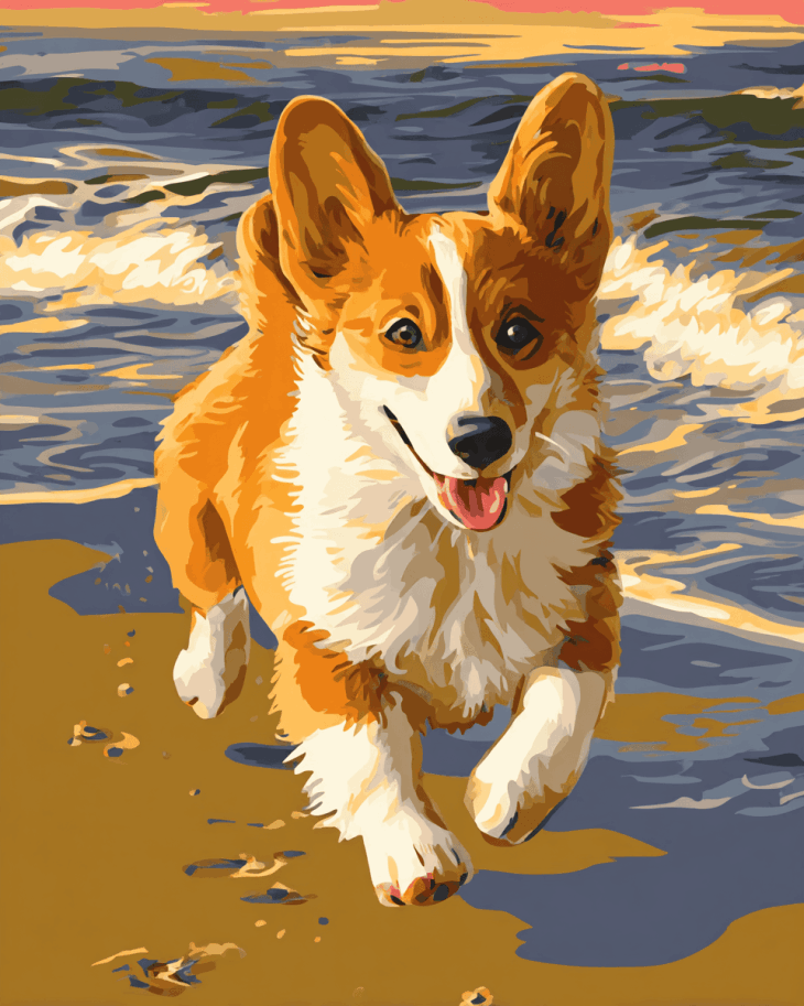 digital image of a corgi