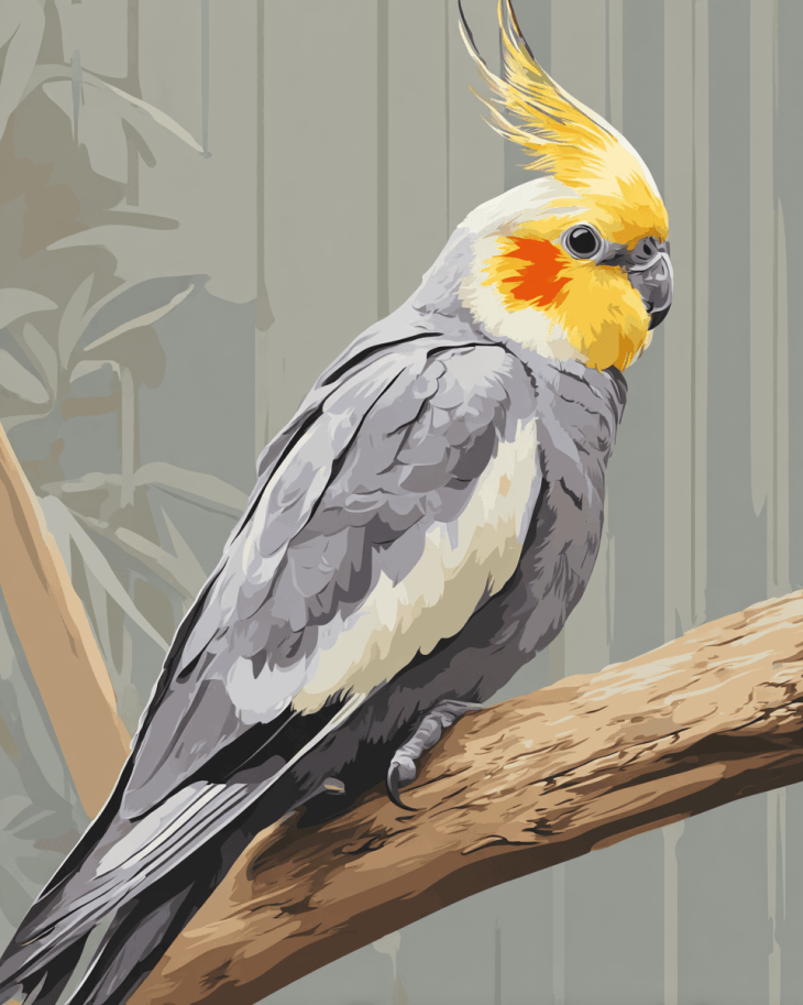 digital image of a parakeet