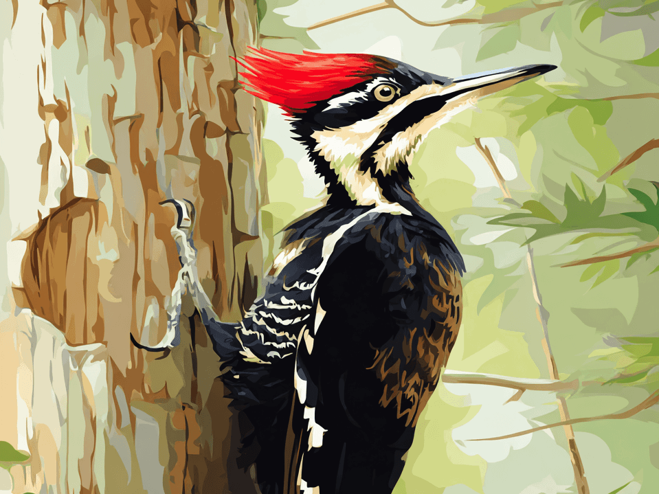 digital image of a woodpecker