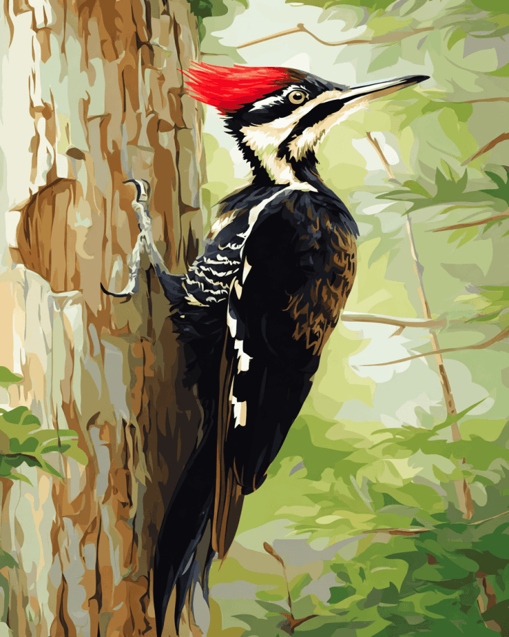 image of a woodpecker